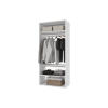 70.2"H Livelylodge Wooden Modular Closet System :Closet Organizer Modern Open Wardrobe Closet System with Hanging rod and shelf for Bedroom&Coatroom W