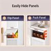 5-Layers Flip Open Storage Box With Wheels, Movable Storage Cabinet, Kitchen Shelf, Movable Storage Island, Home Organization, Wardrobe Storage Box