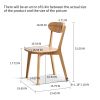Dining chair wooden FAS grade oak natural wood made in North America 100% dirt-free wood chair solid chair table chair wooden living room chair simple