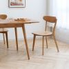 Dining chair wooden FAS grade oak natural wood made in North America 100% dirt-free wood chair solid chair table chair wooden living room chair simple