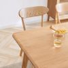 Dining chair wooden FAS grade oak natural wood made in North America 100% dirt-free wood chair solid chair table chair wooden living room chair simple