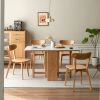 Dining chair wooden FAS grade oak natural wood made in North America 100% dirt-free wood chair solid chair table chair wooden living room chair simple