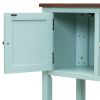 TREXM Cambridge Series Ample Storage Vintage Console Table with Four Small Drawers and Bottom Shelf for Living Rooms