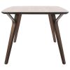 Folia Mid-Century Modern Dinette Table in Walnut by LumiSource