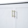 Queen Size Murphy Bed Wall Bed with drawer and a set of Sockets & USB Ports, Pulley Structure Design, White