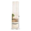 Jewelry Armoire with Full Length Mirror 360¬∞ and Large Capacity Jewelry Organizer Armoire; Lockable Mirror with Jewelry Storage; Multi Storage Shelve