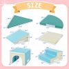 Soft Climb and Crawl Foam Playset 9 in 1 , Safe Soft Foam Nugget Block for Infants, Preschools, Toddlers