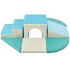 Soft Climb and Crawl Foam Playset 9 in 1 , Safe Soft Foam Nugget Block for Infants, Preschools, Toddlers