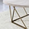 Rowan - Faux Marble Top Coffee Table - Gray