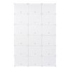 12-Tier Portable 72 Pair Shoe Rack Organizer 36 Grids Tower Shelf Storage Cabinet Stand Expandable for Heels, Boots, Slippers, White RT