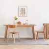Dining chair wooden FAS grade oak natural wood made in North America 100% dirt-free wood chair solid chair table chair wooden living room chair simple