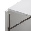 Floating Wall Mounted Table, Foldable Desk with Storage Shelves and Blackboard