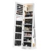 Jewelry Armoire with Full Length Mirror 360¬∞ and Large Capacity Jewelry Organizer Armoire; Lockable Mirror with Jewelry Storage; Multi Storage Shelve