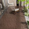 Stone Style 12" Patio Deck Tiles, DIY Module Interlocking Decking Tiles Floor Tile