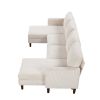 U_Style U-shaped Sponge-filled Cushion Combination Sofa, Suitable for Living Rooms, Studies, and Spacious Spaces