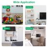 4Pcs Foldable Linen Clothing Storage Bin with Visible Clear Window Convenient Handle Multipurpose Collapsible Storage Basket Closet Fabric Container F