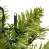 Pre-lit Xmas Tree Artificial Christmas 4-Piece Set,Garland, Wreath and Set of 2 3FT Entrance Trees X-mas with LED Lights, Christmas Tree