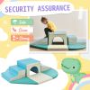 Soft Climb and Crawl Foam Playset 9 in 1 , Safe Soft Foam Nugget Block for Infants, Preschools, Toddlers