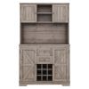 Coffee Bar Cabinet Kitchen Cabinet with Storage, Farmhouse Wine Cabinet with Drawers shelves and cabinets