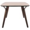 Folia Mid-Century Modern Dinette Table in Walnut by LumiSource