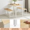 Dining Table Set, Bar Table with 2 Dining Benches, Kitchen Table Counter with Chairs, Industrial for Kitchen Breakfast Table, Living Room, Party Room