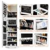 Jewelry Armoire with Full Length Mirror 360¬∞ and Large Capacity Jewelry Organizer Armoire; Lockable Mirror with Jewelry Storage; Multi Storage Shelve