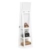 Jewelry Armoire with Full Length Mirror 360¬∞ and Large Capacity Jewelry Organizer Armoire; Lockable Mirror with Jewelry Storage; Multi Storage Shelve