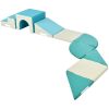 Soft Climb and Crawl Foam Playset 9 in 1 , Safe Soft Foam Nugget Block for Infants, Preschools, Toddlers