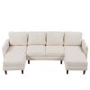 U_Style U-shaped Sponge-filled Cushion Combination Sofa, Suitable for Living Rooms, Studies, and Spacious Spaces