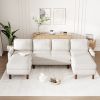 U_Style U-shaped Sponge-filled Cushion Combination Sofa, Suitable for Living Rooms, Studies, and Spacious Spaces