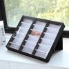 18 pcs Sunglasses Organizer Eyewear Display Storage Case Tray