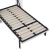 Twin Size Murphy Bed with Lockers and Wardrobes, White(Expected Arrival Time:9.27)
