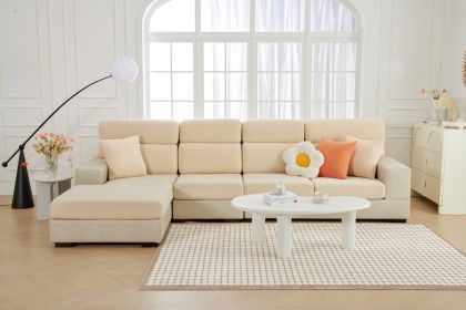 Four Seasons Universal Noble Consort Sofa Cover, High Quality Elastic Universal Cover, Sofa Hat, Non slip Sofa Seat Cushion Cover, Full Package (Color: Warm Bean Beige, size: Backrest S)