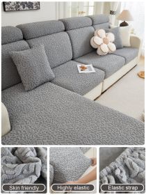 1 Pc Sofa Cover, All Inclusive Set, All Season Universal Backrest Cushion, Anti Cat Scratch Elastic (Color: Dark Gray, size: Single seat)