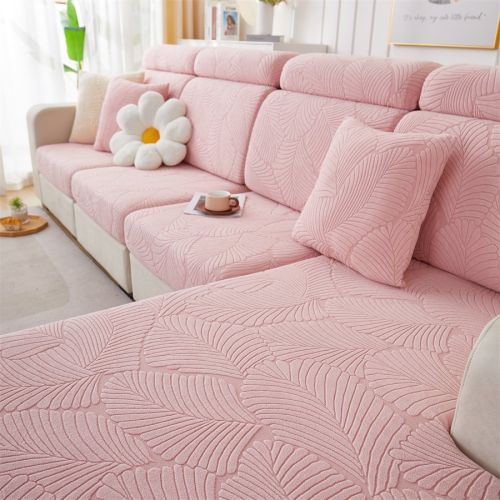 1 Pc Jacquard Velvet Elastic Sofa Cover, All Inclusive Universal Set, Anti Cat Scratch Hat, All Season Universal Anti Slip Seat Cushion