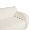 U_Style 81.5'' Minimalist Curved Upholstered Sofa, 3-Seat Modular Casual Sofa for Living Room, Bedroom, and Apartments