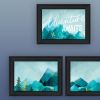 Trendy Decor 4U "Adventure Awaits, Don't Just Stand There!" Framed Wall Art for Living Room, Wall Art Print for Home Decor