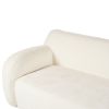 U_Style 81.5'' Minimalist Curved Upholstered Sofa, 3-Seat Modular Casual Sofa for Living Room, Bedroom, and Apartments
