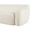U_Style 81.5'' Minimalist Curved Upholstered Sofa, 3-Seat Modular Casual Sofa for Living Room, Bedroom, and Apartments
