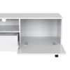 Modern TV Stand with 2 Cabinets& Open Storage Compartment, Color-matching Media Console Table for TVs up to 85''