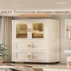 25.59" Side Wide Folding Wardrobe , 25.59"√ó15.75"√ó57.09", with Magnetic Door