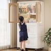 25.59" Side Wide Folding Wardrobe , 25.59"√ó15.75"√ó57.09", with Magnetic Door